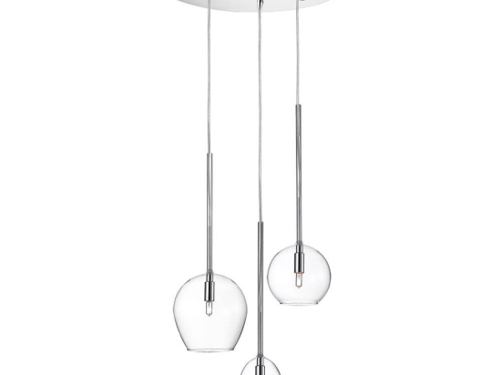 Φωτιστικό Οροφής Κρεμαστό 01156-07 G9 D30cm Transparent Luma