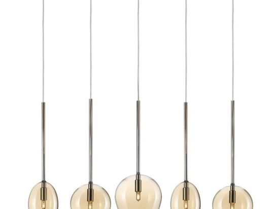 Φωτιστικό Οροφής - Ράγα 01156-12BR G9 LED 100cm Amber Luma