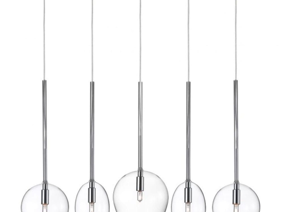 Φωτιστικό Οροφής - Ράγα 01156-12BR G9 LED 100cm Transparent Luma