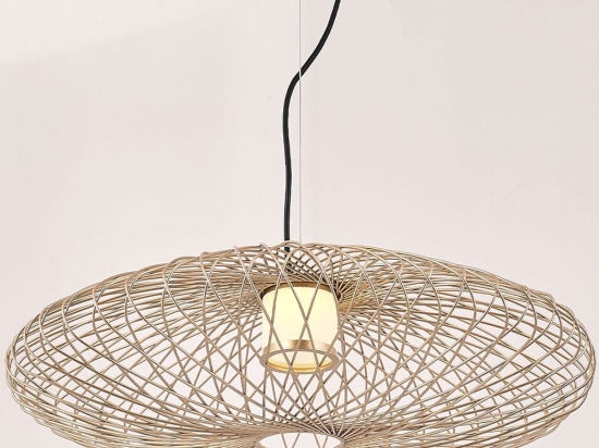Φωτιστικό Οροφής Κρεμαστό 01303 LED 7W 3000K 600lm D61cm Gold Luma