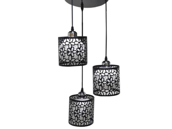 Φωτιστικό Οροφής Rainelda 01246 Black GloboStar Μέταλλο,Γυαλί