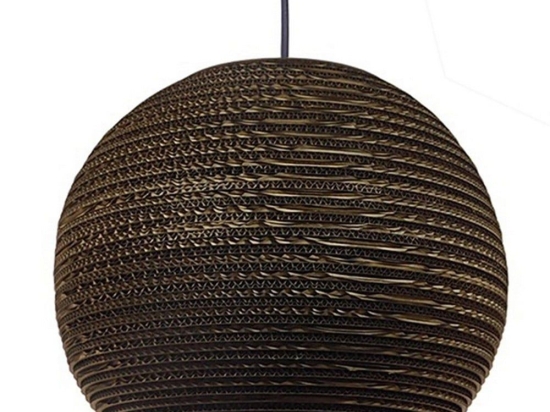 Φωτιστικό Οροφής 3D Crete 01289 Brown GloboStar Χαρτί
