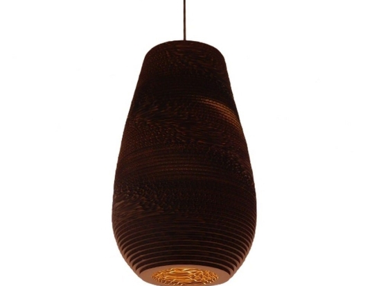 Φωτιστικό Οροφής 3D Ikaria 01294 Brown GloboStar Χαρτί