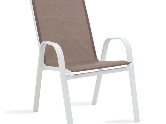 Πολυθρόνα Κήπου Calan 130-000010 55x75x95 White-Brown