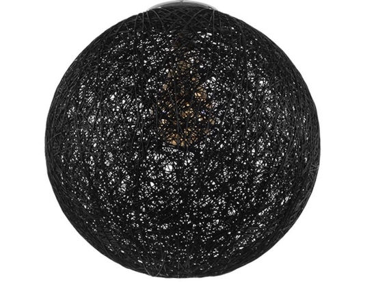 Φωτιστικό Οροφής Calle 01360 Black GloboStar Ψάθα