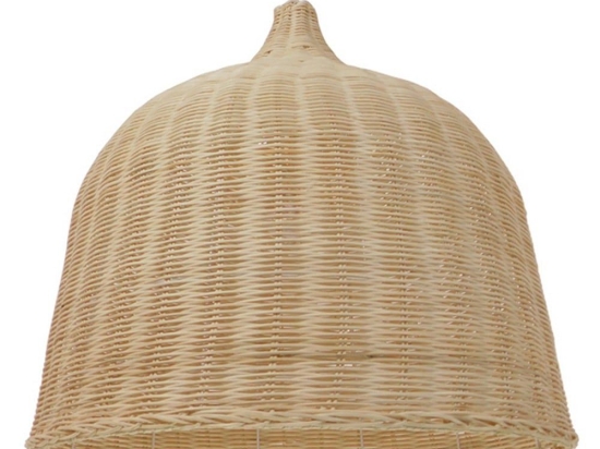 Φωτιστικό Οροφής Roosevelt 01370 Beige GloboStar Ψάθα