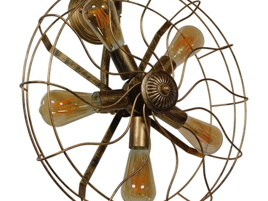 Φωτιστικό Τοίχου-Απλίκα Erafan 01381 Brown GloboStar Μέταλλο