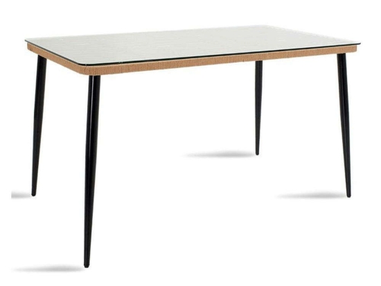 Τραπέζι Naoki 140-000003 160x90x78cm Natural-Black