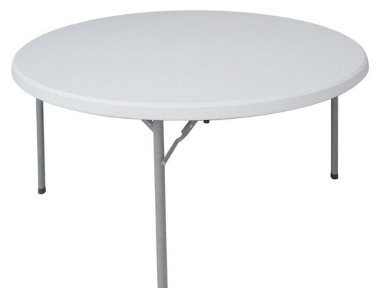 Τραπέζι Catering Comfort 142-000010 Φ152x74cm White