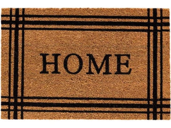 Πατάκι Εισόδου E-Coco Home Lines 024 40x60cm Natural-Black Sdim 40Χ60