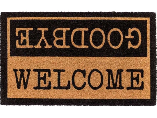 Πατάκι Εισόδου Ruco Print Welcome Goodbye 347 45x75cm Natural-Black Sdim 45X75