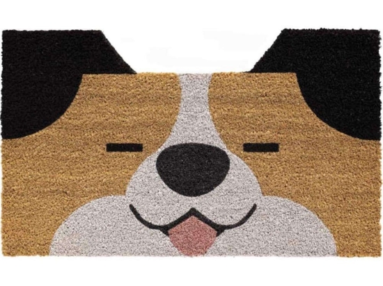 Πατάκι Εισόδου Ruco Shape Dog 351 45x75cm Beige-Black Sdim 45X75