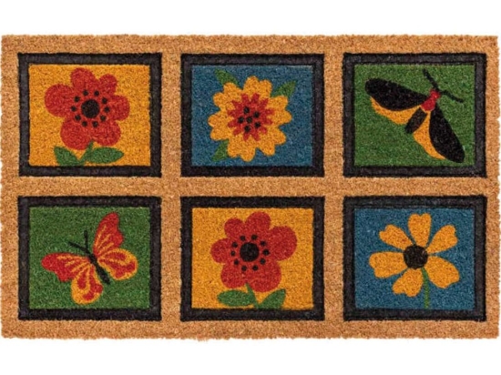 Πατάκι Εισόδου Ruco Style Six Squares 010 45x75cm Beige-Multi Sdim 45X75