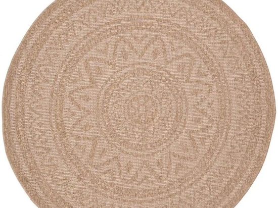 Χαλί Ψάθινο Avanos 8871 White Royal Carpet 240X240cm Round