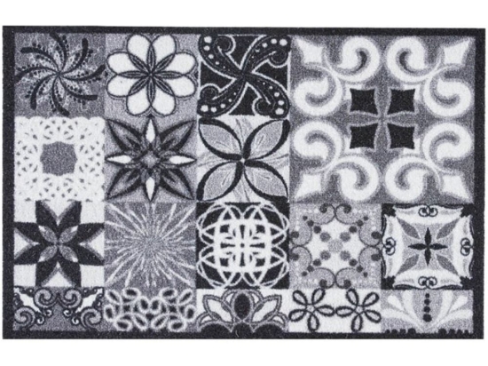 Πατάκι Εισόδου Impression 155 Portugese Tiles 40X60cm Grey-White Sdim 40Χ60