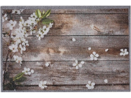 Πατάκι Εισόδου Impression 160 Flowers on Wood 40X60cm Beige Sdim 40Χ60
