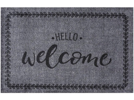 Πατάκι Εισόδου Ambiance 295 Hello Welcome 50X75cm Dark Grey Sdim 50X75