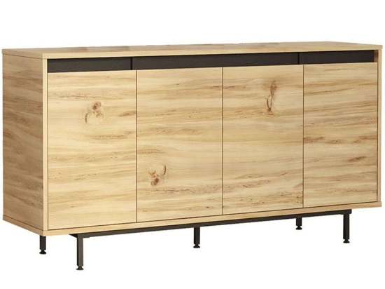 Μπουφές Jethro 176-000121 160x44,5x75,5cm Sonoma-Wenge Μελαμίνη,Μέταλλο