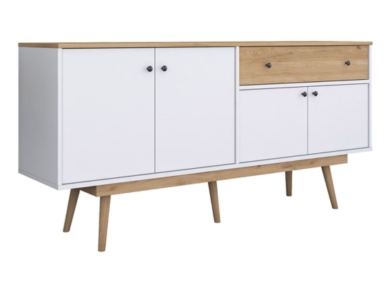 Μπουφές Satava 182-000112 180x45x87,6cm White-Walnut