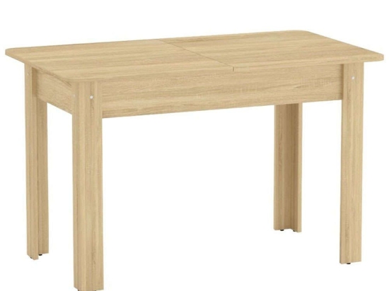 Τραπέζι Επεκτεινόμενο Quiin 184-000007 120/174x70x73,5cm Sonoma Μοριοσανίδα,Ξύλο