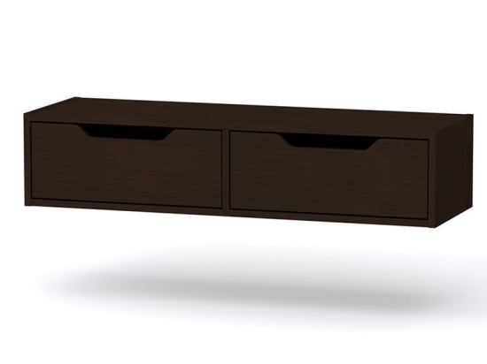 Κονσόλα Κρεμαστή Alberto 184-000020 100x32.5x22 Wenge Μοριοσανίδα, Μελαμίνη