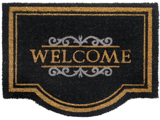 Πατάκι Εισόδου Ruco Classic Welcome 001 60X80cm Black Sdim 60 X 80