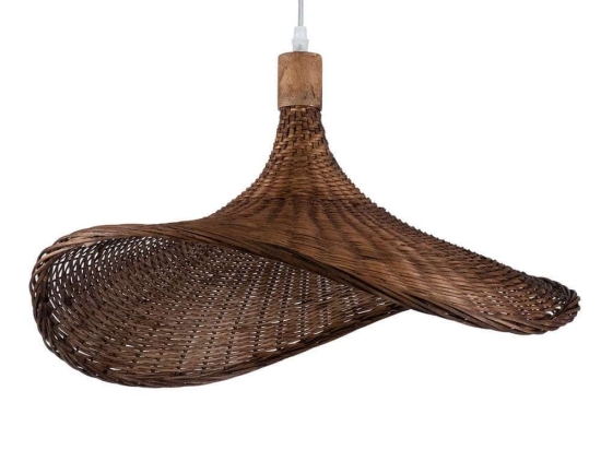 Φωτιστικό Οροφής Cuba 01720 Φ53x30cm 1xE27 Dark Brown GloboStar