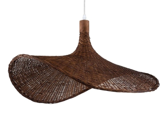 Φωτιστικό Οροφής Cuba 01722 Φ63x32cm 1xE27 Dark Brown GloboStar