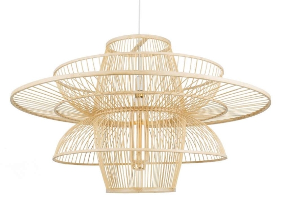 Φωτιστικό Οροφής Bali 01758 Φ100x60cm 1xE27 Beige GloboStar