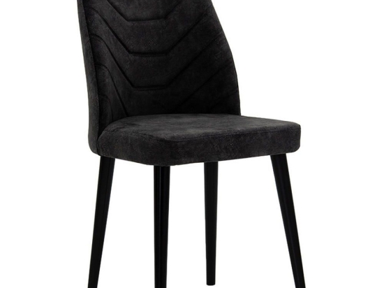 Καρέκλα Adeline 190-000024 49x52x91 Anthracite Antique-Black
