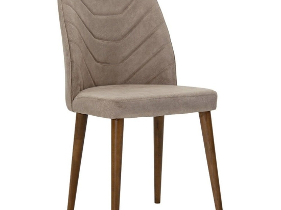Καρέκλα Adeline 190-000026 49x52x91 Beige Antique-Walnut