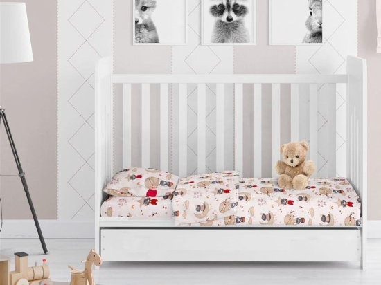 Πάπλωμα Βρεφικό Reach The Stars 190 Beige DimCol 120x160cm 100% Βαμβάκι
