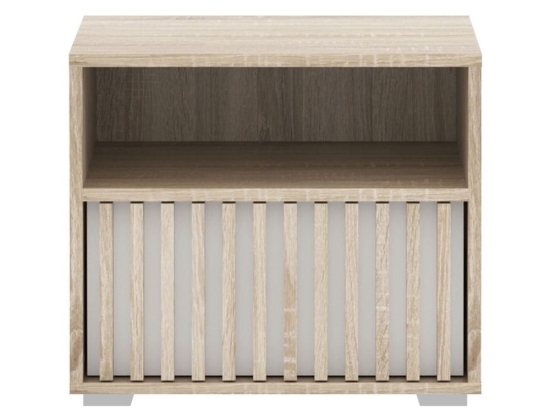 Κομοδίνο Bruse 192-000040 52x40,5x42,5cm Oak-White