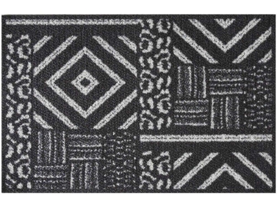 Πατάκι Εισόδου Parade 322 Aztec 50X75cm Black-White Sdim 50X75