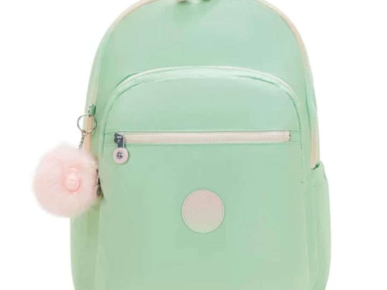 Σακίδιο Πλάτης Παιδικό Για Laptop 15" Seoul Metallic I7135-5KY 44x35x21cm 27lt Light Green Kipling Polyamide