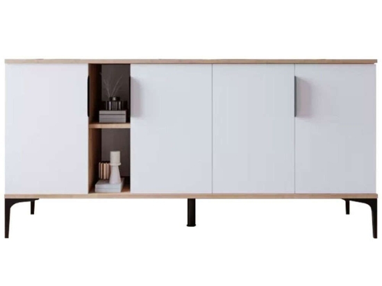 Μπουφές Tajesy 197-000213 180x40x78cm White Μοριοσανίδα, Μελαμίνη