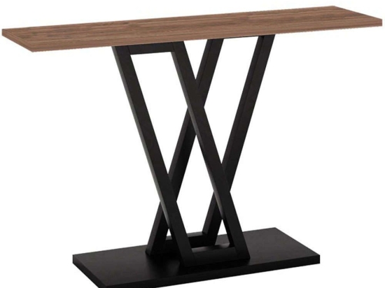 Κονσόλα Wirmo 197-000226 110x30x80cm Walnut-Black