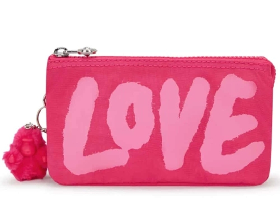 Τσαντάκι Χειρός Creativity Love Heart I3447-3SV 11x18,5x4cm Pink Kipling