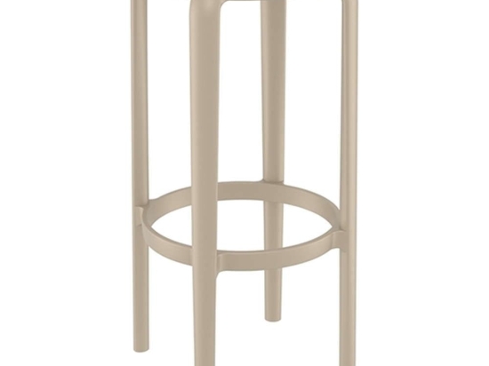 Σκαμπό Μπαρ Tom 20.0795 36x36x75cm Taupe Siesta