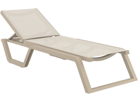 Ξαπλώστρα Rio 20.0908 187x69x33cm Taupe Siesta