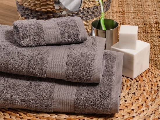 Πετσέτες Kenzo (Σετ 3τμχ) Grey Melinen Σετ Πετσέτες 70x140cm 100% Βαμβάκι