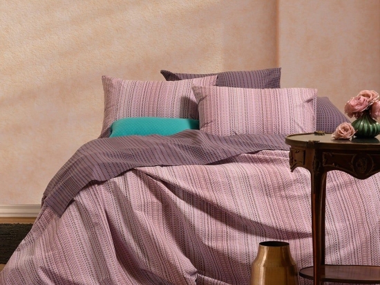 Σεντόνια Rebel (Σετ 4τμχ) Violet Melinen King Size 260x270cm 100% Βαμβάκι
