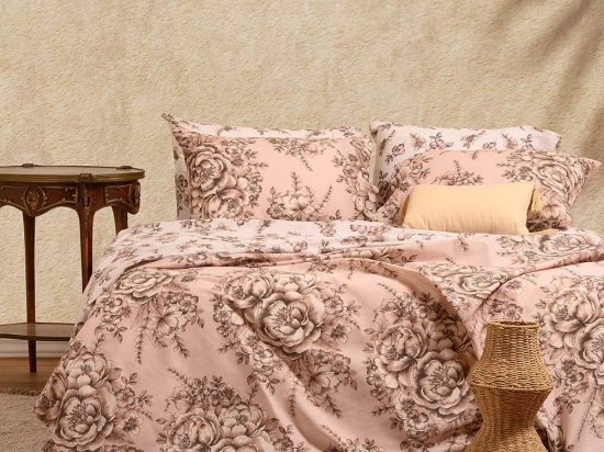 Σεντόνια Zane Με Λάστιχο (Σετ 4τμχ) Beige Melinen King Size 180x232cm 100% Βαμβάκι