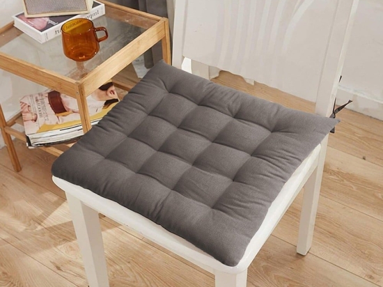 Μαξιλάρι Καρέκλας Mad Τετράγωνο Brown-Grey Melinen 100% Βαμβάκι
