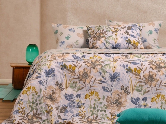 Σεντόνια Elrod Με Λάστιχο (Σετ 3τμχ) Blue Melinen Μονό 100x232cm Βαμβάκι-Πολυέστερ