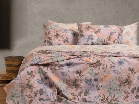 Σεντόνια Elrod Με Λάστιχο (Σετ 4τμχ) Lilac Melinen Υπέρδιπλο 160x232cm Βαμβάκι-Πολυέστερ