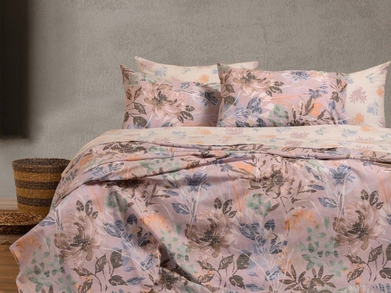 Σεντόνια Elrod (Σετ 4τμχ) Lilac Melinen King Size 260x270cm Βαμβάκι-Πολυέστερ