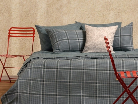 Παπλωματοθήκη Odin Petrol Melinen Μονό 165x245cm Βαμβάκι-Πολυέστερ