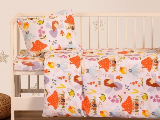 Παπλωματοθήκη Βρεφική Magic Peach Melinen 110x160cm 100% Βαμβάκι