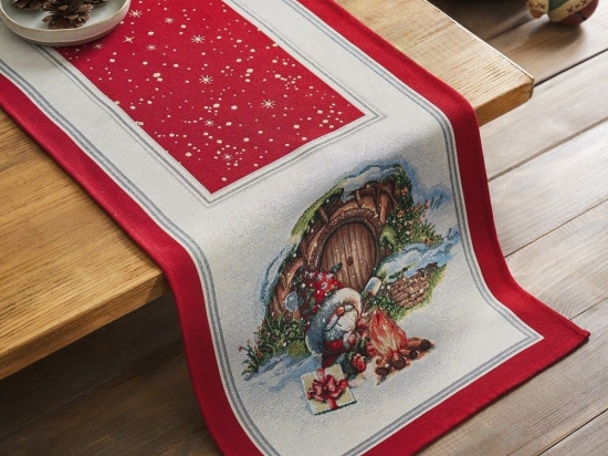 Runner Χριστουγεννιάτικο 541 Red-Multi Gofis Home 40X90
